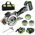 Workpro 20V Cordless Mini Circular Saw 3 Blades 4500RPM 4-1/2" Compact 4.0AH Usa New. Price: $114.98.