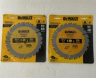 Dewalt DW9066 2-PACK 5 1/2 Carbide 24T Saw Blade Construction Grade New. Price: $22.49.
