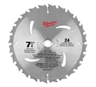 Milwaukee Carbide Circular Saw Blade 7 1/4 Inch 24T Framing Jpn 48-40-4123 New. Price: $14.99.