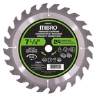 Mibro Carbide Tooth Circular Saw Blade, 416010, 24 Teeth For (FVS034659) New. Price: $12.99.