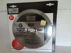 Master Mechanic 7-1/4" Plywood/paneling Steel Saw Blade 100T #117853 New. Price: $10.99.