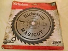 Saw Blade 1/4" Rip Magicut 36 Teeth 80497 Nicholson Univ Arbor Cooper Tools. New. Price: $14.99.