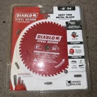 Diablo D0854F 8" X Tooth Carbide Steel Very Thin Metals Circular Saw Blade New. Price: $50.34.