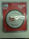 Milwaukee 9-IN 72 Tooth Aluminum Cutting Circular Saw Blade 48-40-4355 New. Price: $19.99.