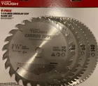 4PC Hyper Tough 7-1/4 Inch Wood Cutting Carbide Tipped Steel Circular Saw Blades New. Price: $11.97.