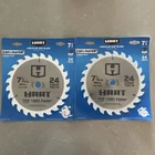 Hart 7 1/4 Inch 24 Tooth Circular Saw Blade, Carbide Tipped Teeth (2 Pack!) New. Price: $12.00.