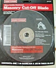 Craftsman 7" Masonry Cut Off Blade Silicon Carbide Reinforced 24 Grit 64538 New. Price: $9.99.