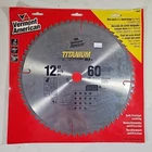 Vermont American 12" 60 Carbide Teeth Titanium Circular Saw Blade #27838 New. Price: $38.00.