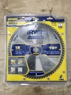 Irwin 14082 Marathon 12 Inch Circular Table Saw Blade New. Price: $69.99.