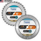 Luckyway Inch Miter Saw Blades General Purpose 12" / 32T&80T, Silver New. Price: $53.16.