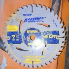 Irwin Marathon 14053 7-1/4 Carbide Circular Saw Blade 40T For Construction Used. Price: $13.73.