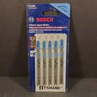 Bosch #T118B T-shank Jig Saw Blades 11-14 Tpi/dppd/po Hss 3.5" Nos New. Price: $9.98.
