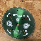 Hitachi 7-1/4" 24T Thin Kerf Circular Saw Blade C3 Tungsten Carbide 320843 New. Price: $15.00.