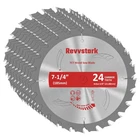 Pack Circular Saw Blade 7-1/4" With 5/8" In 24T(10PCS), Silver New. Price: $56.16.