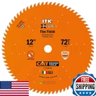 Cmt Orange Tools P12072S Itk Plus Finish Sliding Compound Saw Blade X New. Price: $79.95.