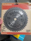 Nicholson 80538 Magicut 6.5" Circular Saw Blade New. Price: $14.99.