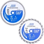 7-1/4" Wood Cutting Ciruclar Saw Blades, Heavy Duty 24T/60T Combo Pack Fast... New. Price: $24.14.