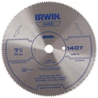 Irwin Tools Classic Series Steel Corded Circular Saw Blade, 7-1/4" 140T New. Price: $11.75.
