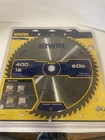 New Irwin 16" (400 Mm) 60 Tooth Thin Kerf Circular Saw Blade. Price: $54.99.