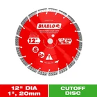 Diablo 12 In. Diamond Segmented Turbo Cut-off Discs For Masonry New. Price: $74.95.