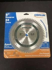 Oshlun 8" 64 Tooth Fine Finishing Carbide Tip Saw Blade New. Price: $28.79.