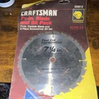 Craftsman Fast Cut Combination 925613 7-1/4 24T Carbide Circular Saw Blade New. Price: $10.00.