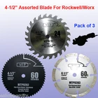 3X 4-1/2 Inch Metal Wood Tile Saw Blade For Rockwell RK3441K Worx WX429L Compact New. Price: $18.75.