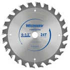 Westward 24EL52 6-1/2", 24-TEETH Circular Saw Blade New. Price: $16.49.