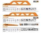 Usa Inc. JS1243HM Tpi Carbide Reciprocating Saw Blade For Bricks 10 New. Price: $26.34.