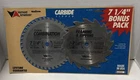 Vermont American 7-1/4" Carbide Tipped Crosscut Circular Saw Blade Made In Usa New. Price: $30.00.