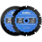 10-INCH 50-TOOTH Combination Saw Blade And 80-TOOTH Fine Finish Set... New. Price: $57.81.