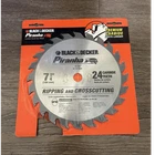Black+decker Piranha 7 1/4 In 24T Carbide Circular Saw Blade For Wood New. Price: $6.49.