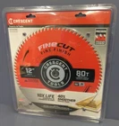Crescent 12" X 80-TOOTH Finecut Finishing Circular Saw Blade CSBFF-1280 New. Price: $54.95.