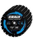 Craly 7-1/4 Inch 24 Teeth Wood Cutting Framing Circular Saw Blade, 5/8 A... New. Price: $105.95.