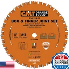 Cmt Orange Tools Chrome Carbide 8 And Finger Joint Set 24 Teeth Flat New. Price: $145.66.