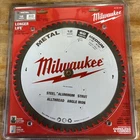 Milwaukee 48-40-4265 , 12" Metal Steel Cutting Carbide Circular Saw Blade 60T New. Price: $48.99.