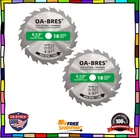 Pack 5-1/2" Atb 18 Tooth Saw Blades, Cordless Trim, 5/8" Arbor New. Price: $18.48.