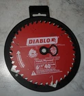 (RI4) Diablo D0641R 6-1/2" X 40-TEETH Finish/plywood Saw Blade New. Price: $14.99.