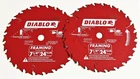 Diablo 7-1/4" Carbide Tip Circular Saw Blades Tooth Framing D0724 Freud New. Price: $19.99.