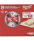 Milwaukee 48-40-1713 7-1/4" 24T Framer Circular Saw Blade Contractor Pack -25PK New. Price: $119.99.