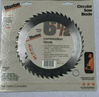 Disston Circular Saw Combination Blade Model V612 New. Price: $14.99.