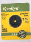 Remgrit 1-3/4" Circular Saw Blade 1/4" Arbor Tungsten Carbide Usa New. Price: $19.95.