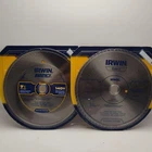 Irwin 7-1/4 Circular Saw Blades 140T Silver 2PC Marathon Classic Set Wood Open. Price: $24.90.
