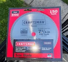 Craftsman S100 7-1/4" 150T Steel Circular Saw Blade For Plywood 932263 New. Price: $16.79.