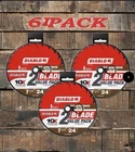 6 Pack Diablo 7-1/4 In. X 24-TOOTH Framing Circular Saw Blade Tracking Point New. Price: $39.99.