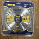 Irwin Tools Vinyl Siding Circular Saw Blade, 7 1/4-INCH, 120T (21830ZR) Nip New. Price: $12.99.