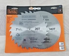 Black & Decker Piranha Saw Blades Set 7-1/4" 26T 140T 73-017 New. Price: $12.99.