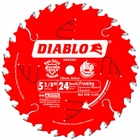 Diablo D0524X 5-3/8-INCH 24-TPI Portable Carbide Framing Trimming Saw Blade New. Price: $18.08.