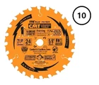 Cmt Circular Saw Blade Set 10-PACK 1/4 Inch 24T Wood W/nails Chn PO7524-X10 New. Price: $102.98.