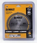 Dewalt DWAM71460 7-1/4" 60T Aluminum Saw Blade New. Price: $34.19.